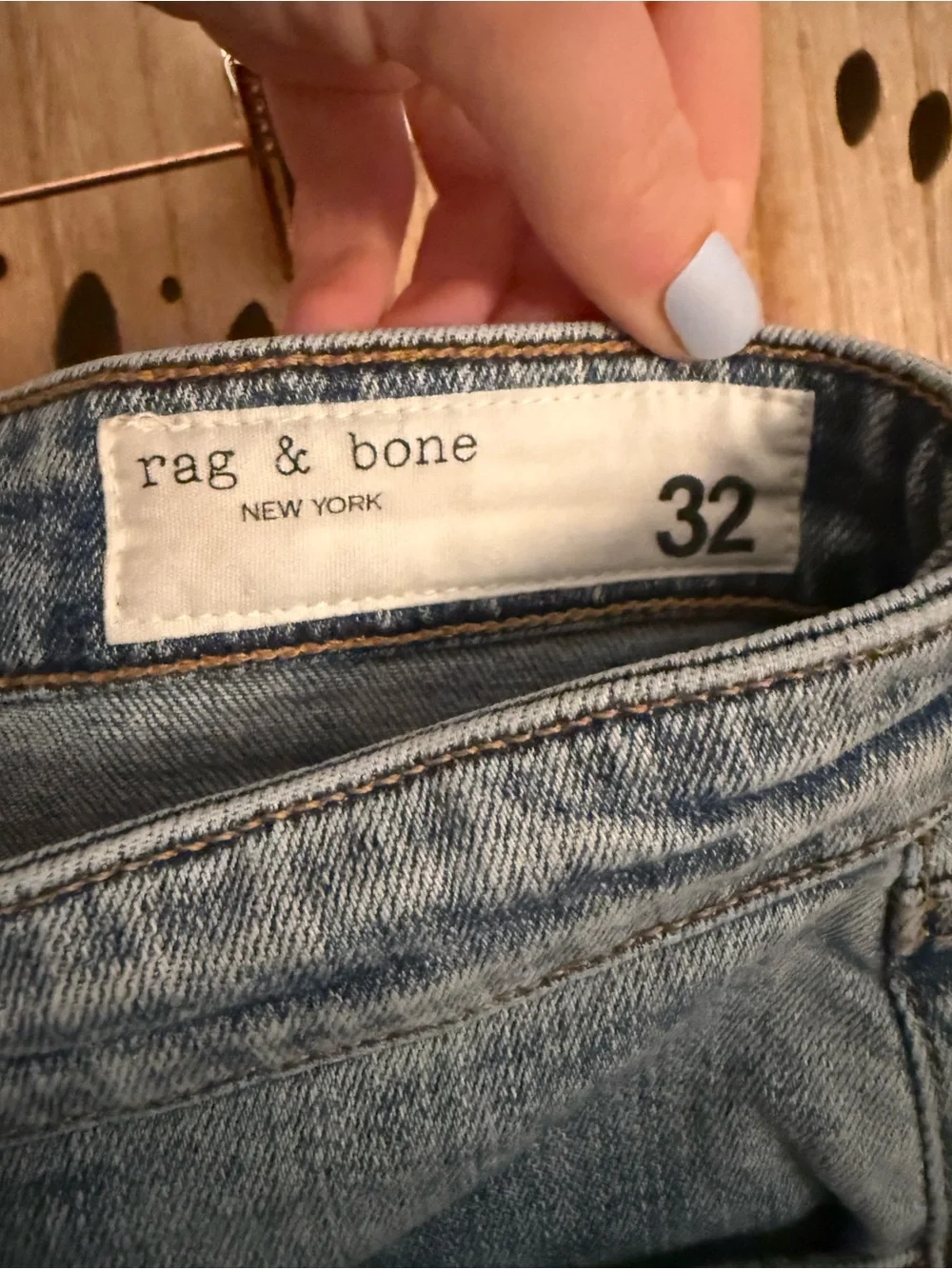 rag & bone Dre Low-Rise Denim Shorts | Size 32